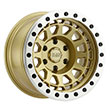 Image of BLACK RHINO PRIMM BEADLOCK GOLD wheel